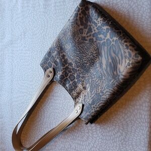 Oki-Doki Italian Animal Print Leather Purse